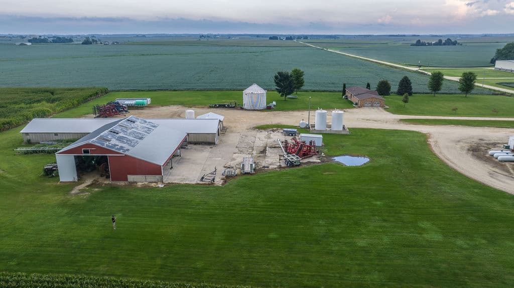 The whole compound at quiet evening light